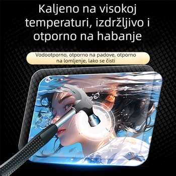 Podložnica za miš od kaljenog stakla za igrice, punog formata, mikrootiskana površina, staklena podloga za tipkovnicu i miš