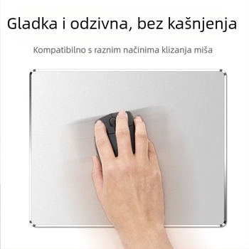 Metron MP200 Metalna podložnica za miš za igre i ured – stolna podloga, protuklizna, strojna obrada, tisak logotipa