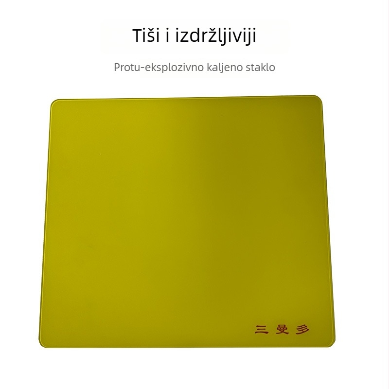 Staklena podloga za miš s punom veličinom, prilagođeni mikro otisci nano premaz, ultra-tanka kaljena staklena ploča za stol