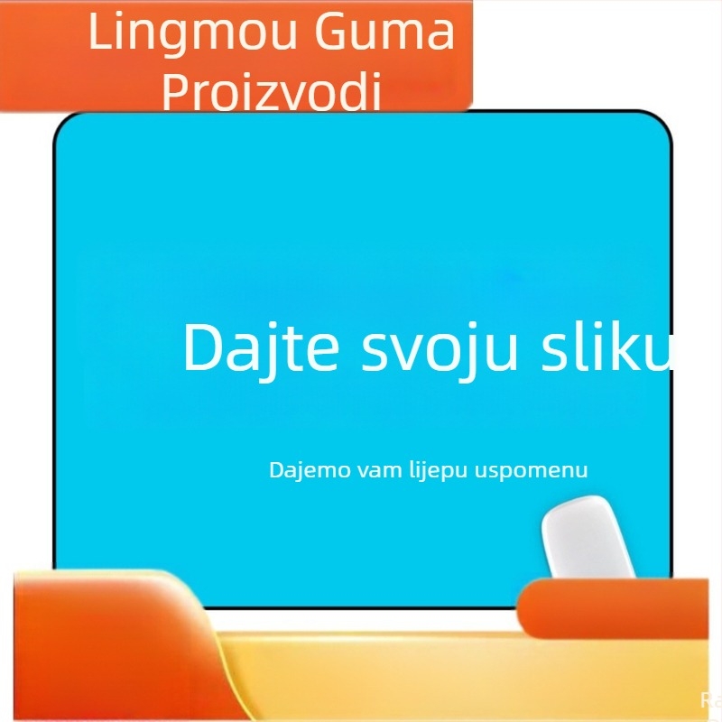 Podloga za miš za stol, gumom i tkaninom, jednostrana protuklizna, toplom prijenosom ispisa, prilagođeni logo