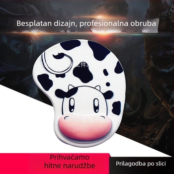 Silikonska podloga za miš s naslonom za zapešće - jednostrana, OEM prilagodba, plastično kalupljenje