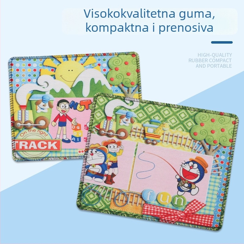 Mala podloga za miša, prirodni kaučuk, protuklizna, šivana, OEM/prilagodljivo