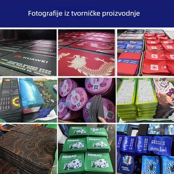 Prilagođena podloga za miš, ekstra velika, otporna na mrlje, protuklizna gumena površina, ispis logotipa