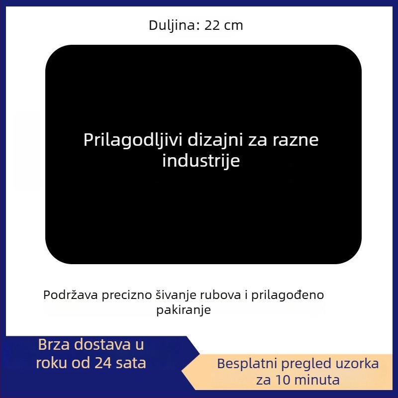 Prilagođena podloga za miš, ekstra velika, otporna na mrlje, protuklizna gumena površina, ispis logotipa