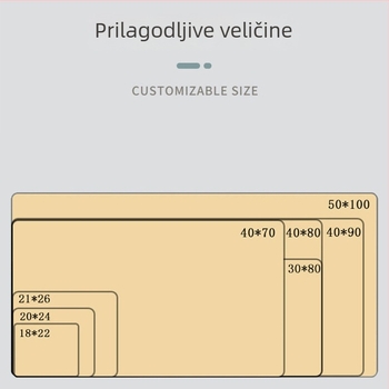 Podloga za miš, model fse23, Jiaji tkanina + prirodni kaučuk, protuklizna, toplinski prijenos otiska, prilagodljivo logotipu