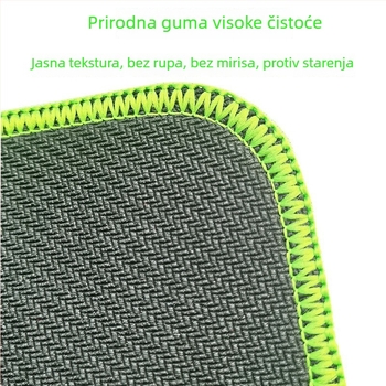Podložak za miš od prirodnog kaučuka s površinom visoke gustoće tkiva, stolna podloga, podloga za tipkovnicu