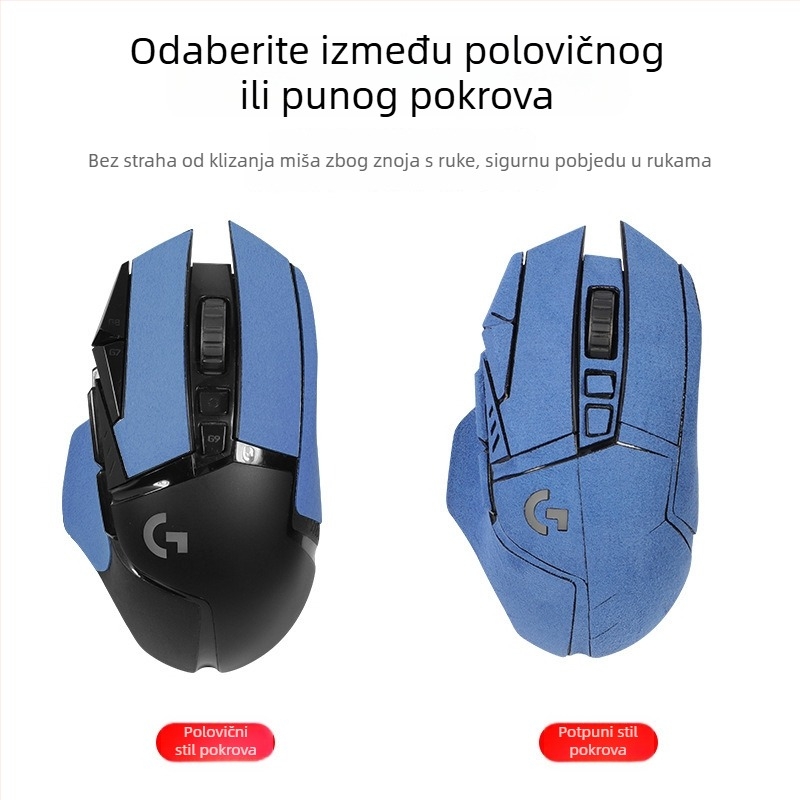 Podložak za miša Logitech G502 – protuklizna, upija znoj, otporan na habanje, gumena podloga