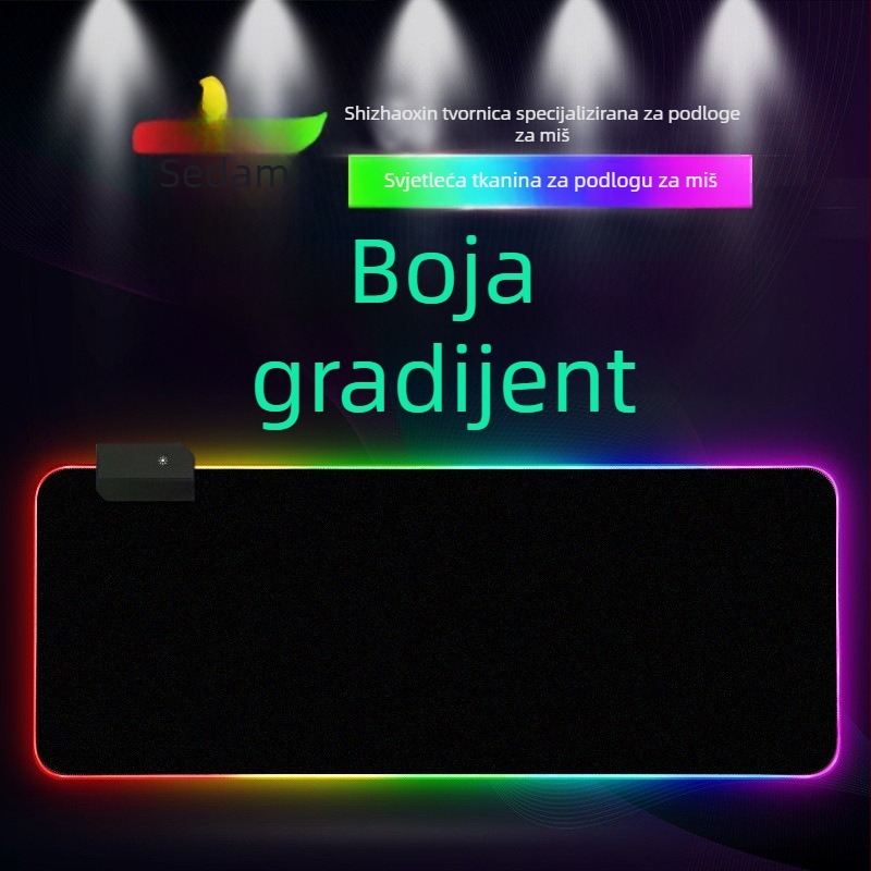 Sjajna podloga za miš, gumotekstilna, jednostrano, protuklizna, termotransferna obrada