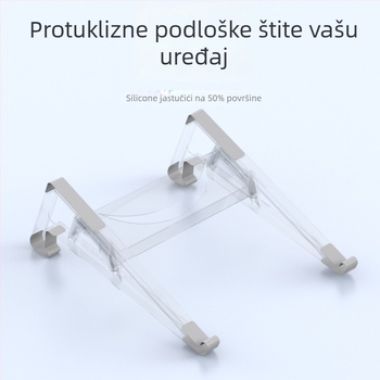 Cahezo stalak za laptop s bočnim držačem, 2-in-1 vertikalno/horizontalno korištenje, plastika, model 002, težina 0,2 kg