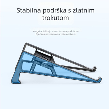 Cahezo stalak za laptop s bočnim držačem, 2-in-1 vertikalno/horizontalno korištenje, plastika, model 002, težina 0,2 kg