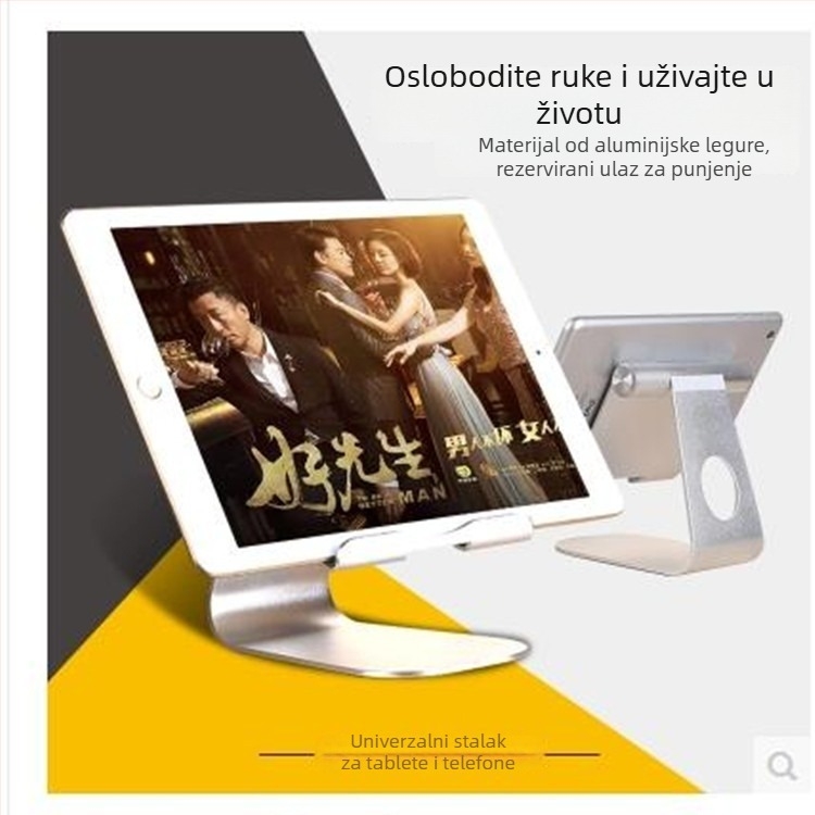 MIDILL 001 aluminijski držač za tablet – okretni stolni nosač za iPad/iPhone