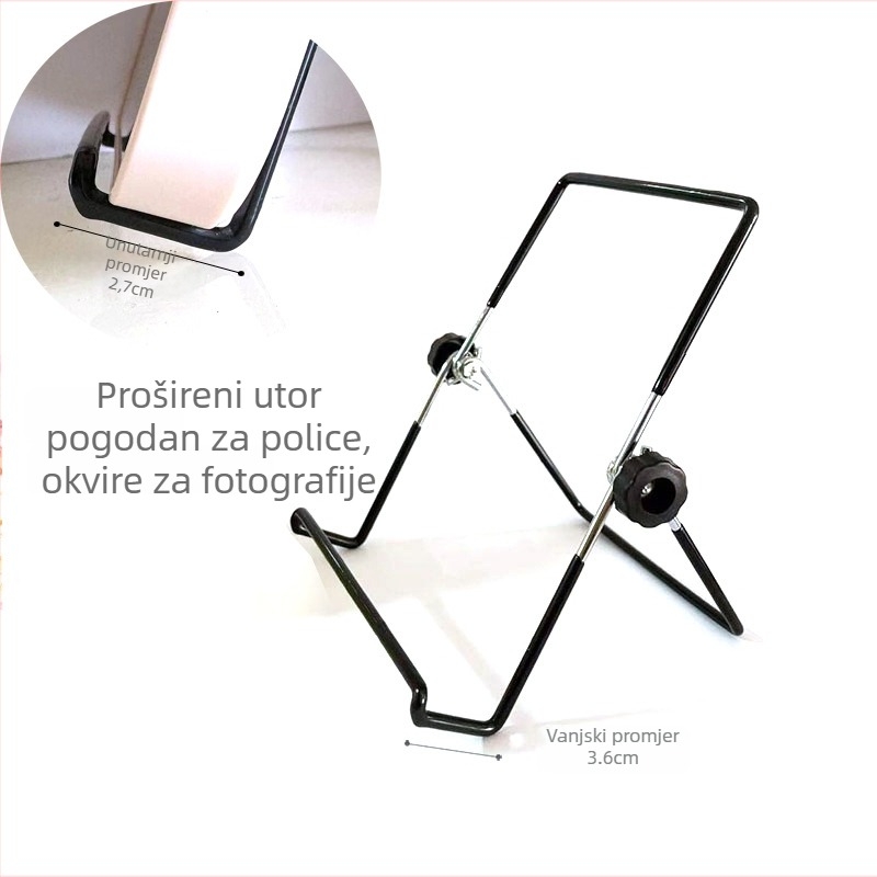 Metalni stolni držač za telefon i tablet – sklopivi, višestruki, težina 121 g, model lgg0034