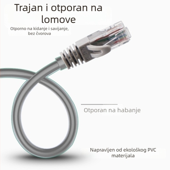 TPST Youjialian CAT6 Ethernet kabel, unutarnja uporaba, Gigabit, RJ-45 priključak, dvostruko uvijeni par