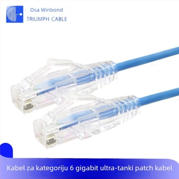 Cat6 Ethernet mrežni kabel, 1 Gbps, čisto OFC bakar, promjer vodiča 3,2 mm, RJ11 sučelje