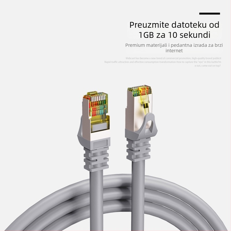 Kabel mreže Category 6 Gigabit Ethernet za usmjerivač