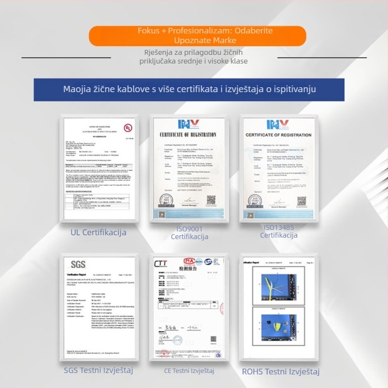 RJ45 dvostruka kristalna glava injekcijski teleskopski CAT6 mrežni kabel, 10 Gbps, prilagođen prema crtežima
