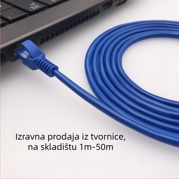 Gigabitni Ethernet kabel s kristalnim RJ45 konektorom, duljina 1–40 m