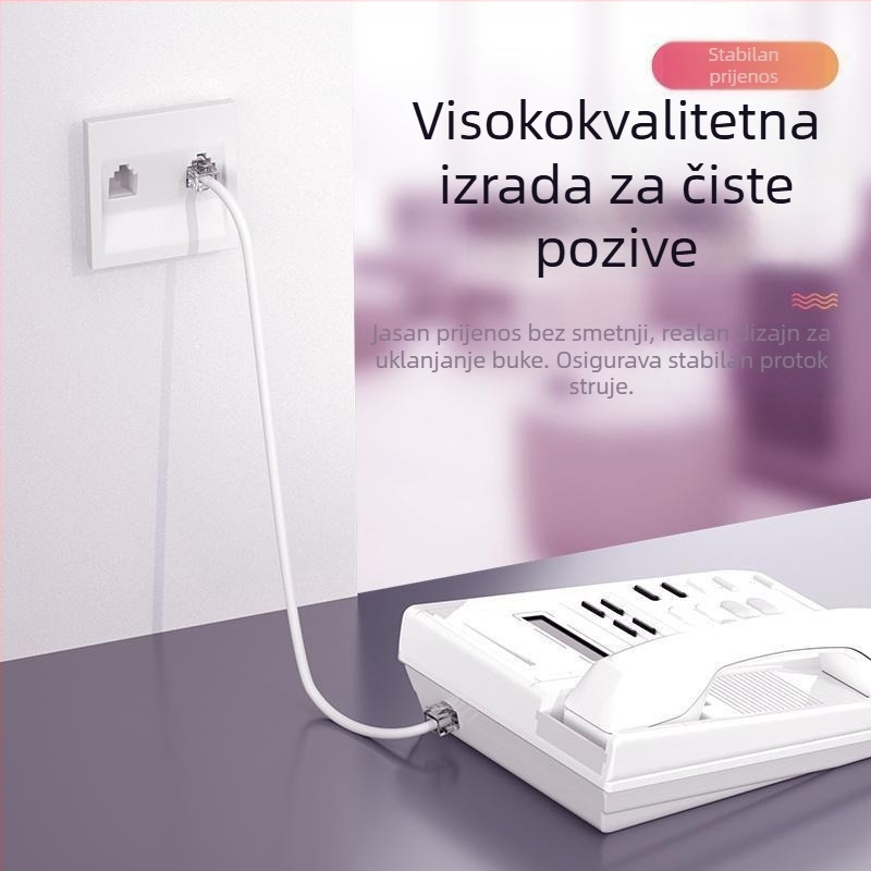 Telefonski jumper kabel, 2-žilni/4-žilni, čisti bakar, jednostruki i višestruki vodiči, glasovna veza, RJ11