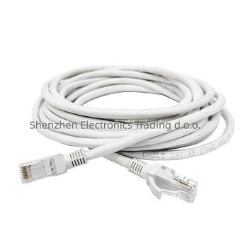 Cat6 Ethernet kabel, UTP, bakreni vodič, RJ-45 konektori, 1000 Mbps, kabel s uvijenim parovima, za kućnu i uredsku upotrebu te nadzor