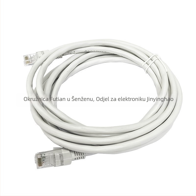 Cat6 Ethernet kabel, UTP, bakreni vodič, RJ-45 konektori, 1000 Mbps, kabel s uvijenim parovima, za kućnu i uredsku upotrebu te nadzor