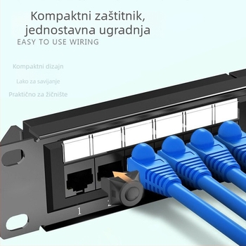 Cat5e nestandardni kućni mrežni kabel s ovojem – debeli jumperi za usmjerivače i računala (Sanbao SE-F01, 100 Mbps, Vučna čvrstoća 4)