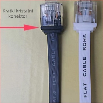 Kabl Ethernet plosnatog tipa 6, nezaštićen, bakreno jezgro bez kisika, RJ-45 priključak, gigabitna brzina