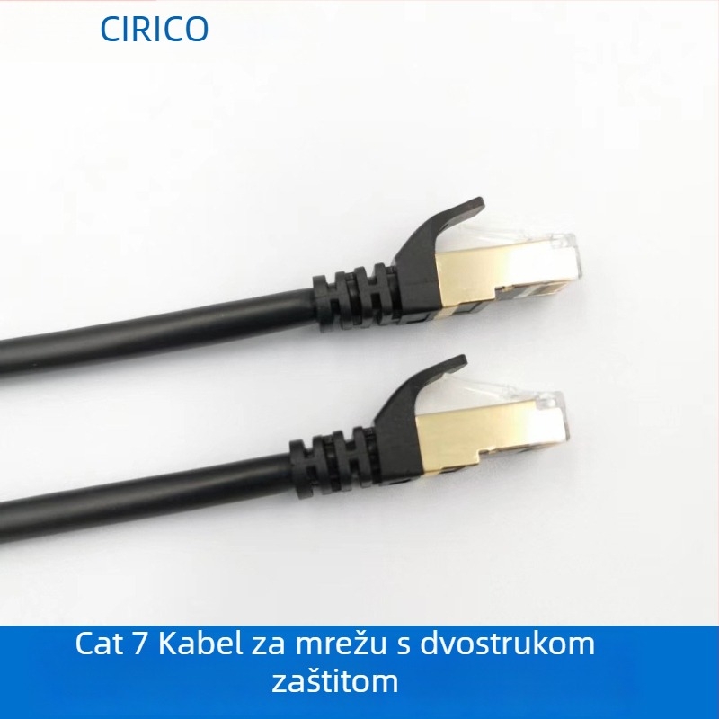 Cat7 SSTP Ethernet kabel - dvostruko oklopljen, 10 Gbps, 600 MHz, 26/28 AWG