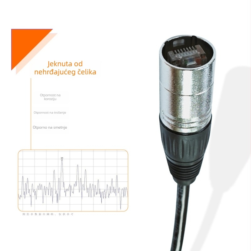 RJ45 Cat6a mrežni kabel za usmjerivač – bakar bez oksidacije, RJ45 sučelje, 1000 Mbps, PVC omotač