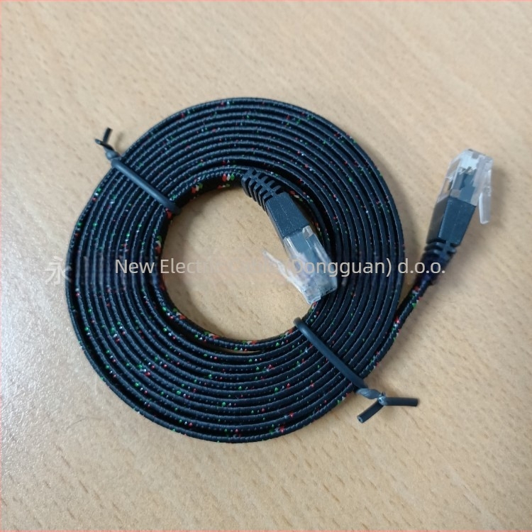 CAT6 plosnati Ethernet kabel za unutarnju i vanjsku upotrebu, bakar bez kisika, Gigabit, UTP, 250MHz