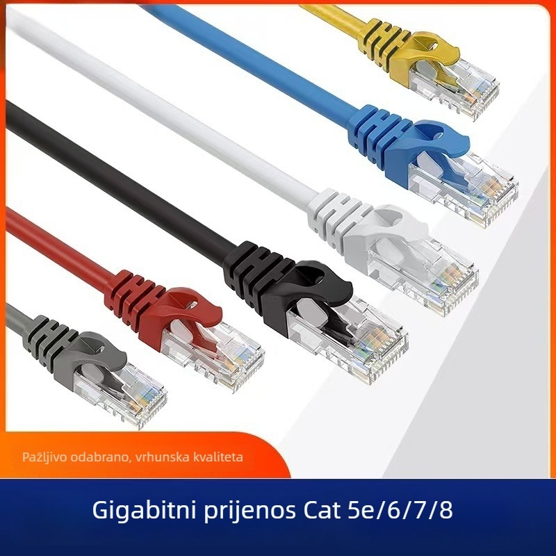 CAT6 gigabitni Ethernet kabel, unutarnja i vanjska uporaba, RJ-45, duljine 1m, 2m, 3m, 5m i 10m
