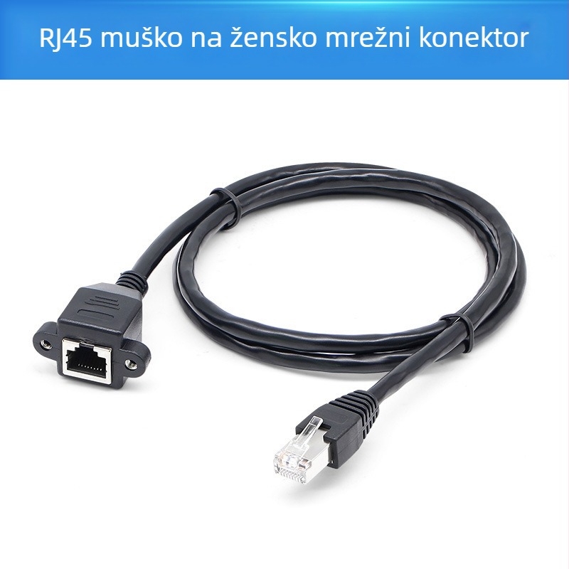 Kabel za proširenje mrežnog kabla kategorije 5, RJ-45 konektor, Gigabit, bakar bez kisika, uvijeni par
