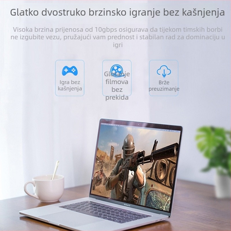 RJ45 Cat6 zaštićeni Ethernet konektor, sa 8 vodiča, čist bakar