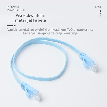 CAT6 ploski neekrani Ethernet kabel, gigabitni, bakar bez oksidacije, uvijeni par, unutarnja uporaba