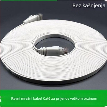 CAT6 ploski neekrani Ethernet kabel, gigabitni, bakar bez oksidacije, uvijeni par, unutarnja uporaba