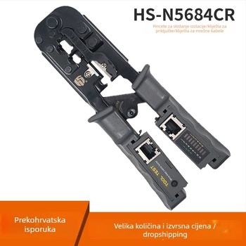 Alat za krimpanje mrežnog kabela s testerom, 3-in-1 od Good Hands (Materijal: alatna čelik; Težina: 0.37)