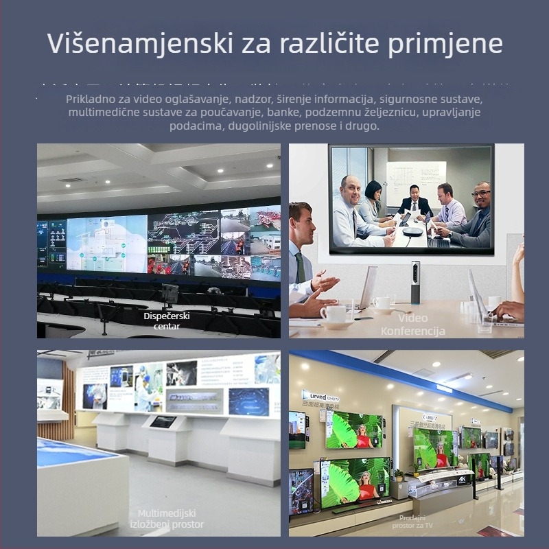 DTECH DT-7044(2nd) KVM extender preko VGA s USB tipkovnicom i mišem, domet 300 m, rezolucija 1920x1080, USB 1.1