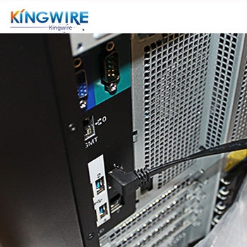 Cat7 RJ45 plosnati dvostrano oklopljeni mrežni kabel, 90° kut, 10 Gbps, duljina po narudžbi