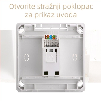 Tipa 86 zidna mrežna utičnica, 1 priključak, 10A, ≤50V