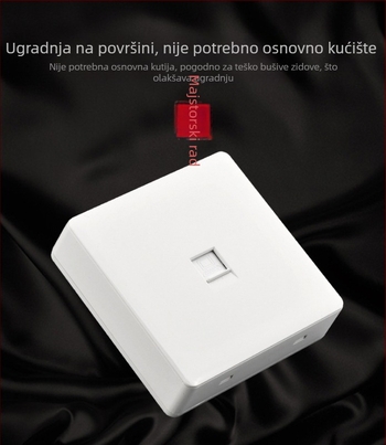 Tipa 86 zidna mrežna utičnica, 1 priključak, 10A, ≤50V