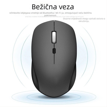 S1000 bežična miša - 3 tipke, 1600 DPI, 2.4 GHz, Plug & Play, kompatibilna s laptopom