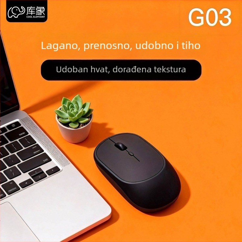 Bežična miša G03, dvostruki način 2.4G + Bluetooth, optički senzor 1600 DPI, USB sučelje