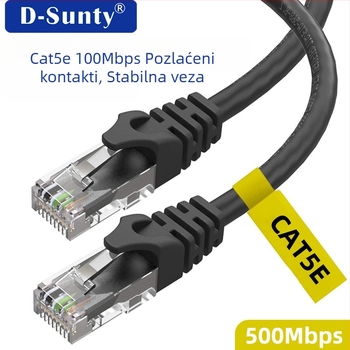 D-Sunty unutarnji Cat5e UTP mrežni kabel, patch kabel, Cat5e nezaštićeni Ethernet kabel za usmjerivač