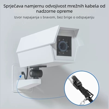CAT8 Class VIII zaštićeni Ethernet kabel s zaključavanjem, RJ-45, 10 Gbps