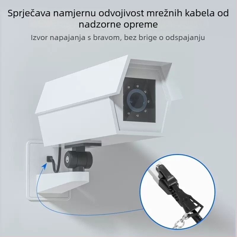 CAT8 Class VIII zaštićeni Ethernet kabel s zaključavanjem, RJ-45, 10 Gbps