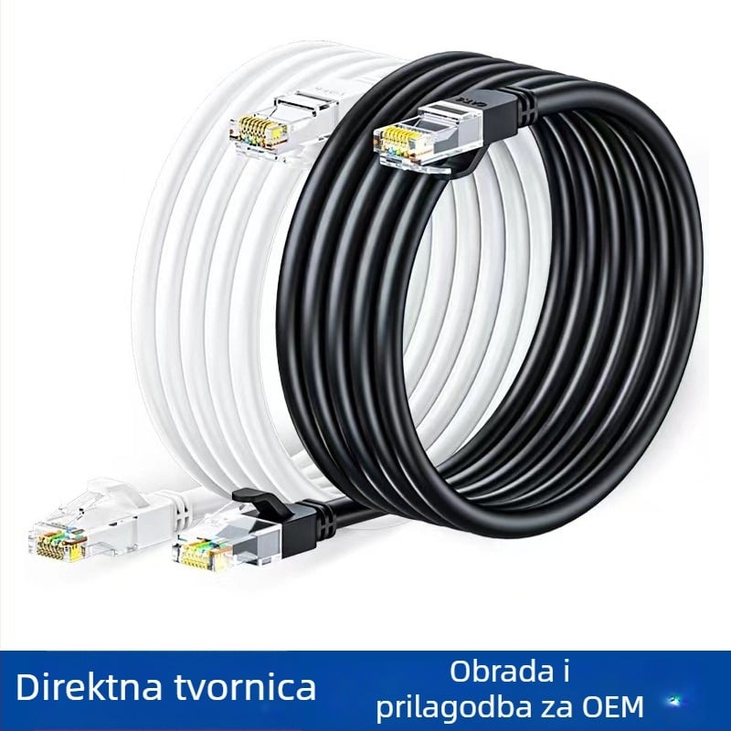 CAT6 zaštićeni Ethernet kabel, RJ-45, 24 AWG bakar, 1000 Mbps, duljine 1/5/50/100 m