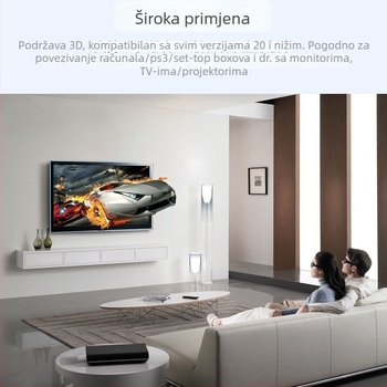 HDMI kabel 1.4 s pozlaćenim konektorima i bakreno obloženim čeličnim vodovima