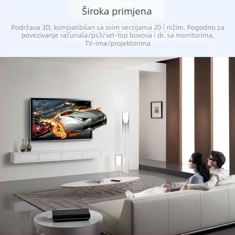 HDMI kabel 1.4 s pozlaćenim konektorima i bakreno obloženim čeličnim vodovima