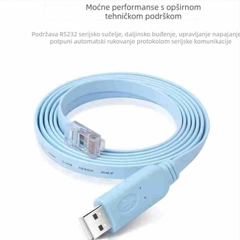 USB do RS232 konzolni adapter kabel, USB sučelje, bakreni vodič, za PC