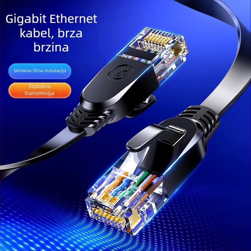 Cat6 Ethernet kabel WX9 za spoj s ruterom, brzi mrežni kabel, prijenos 250 m