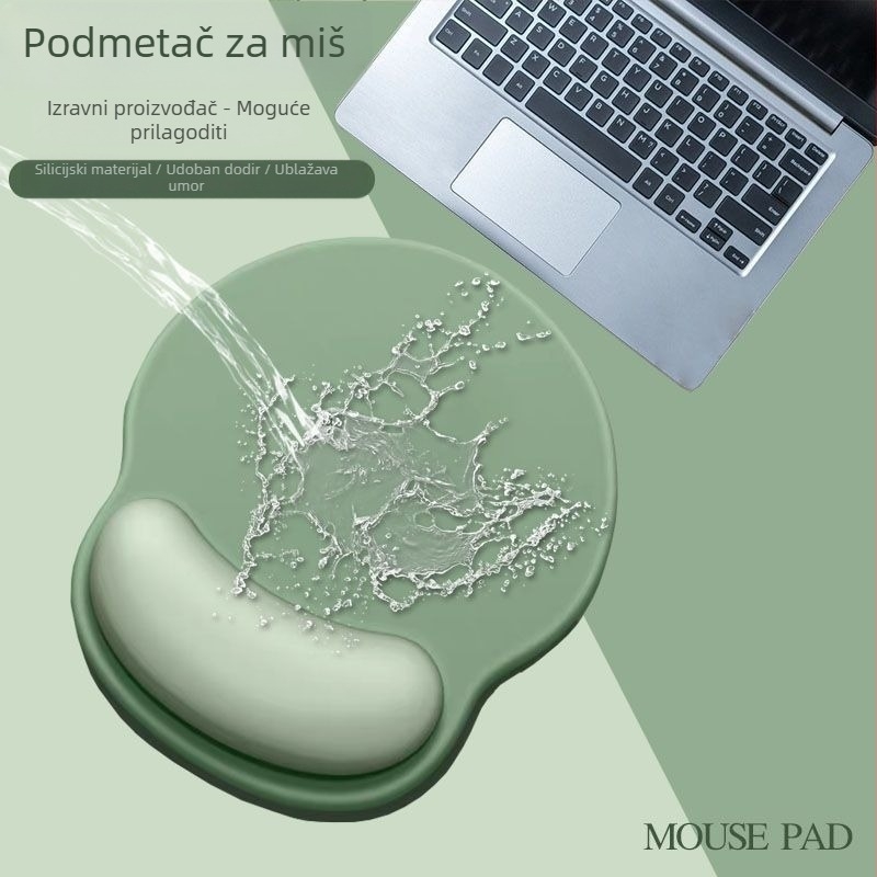 Silikonska podloga za miš s podrškom za zglob - Model JY009, Marka Motorcycle, Materijal: Silikon, Ispis: Termotransfer